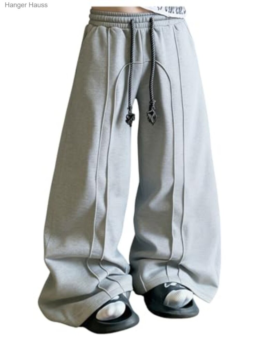 Y2K Baggy Sweatpants Drawstring Wide Leg Men's Pants